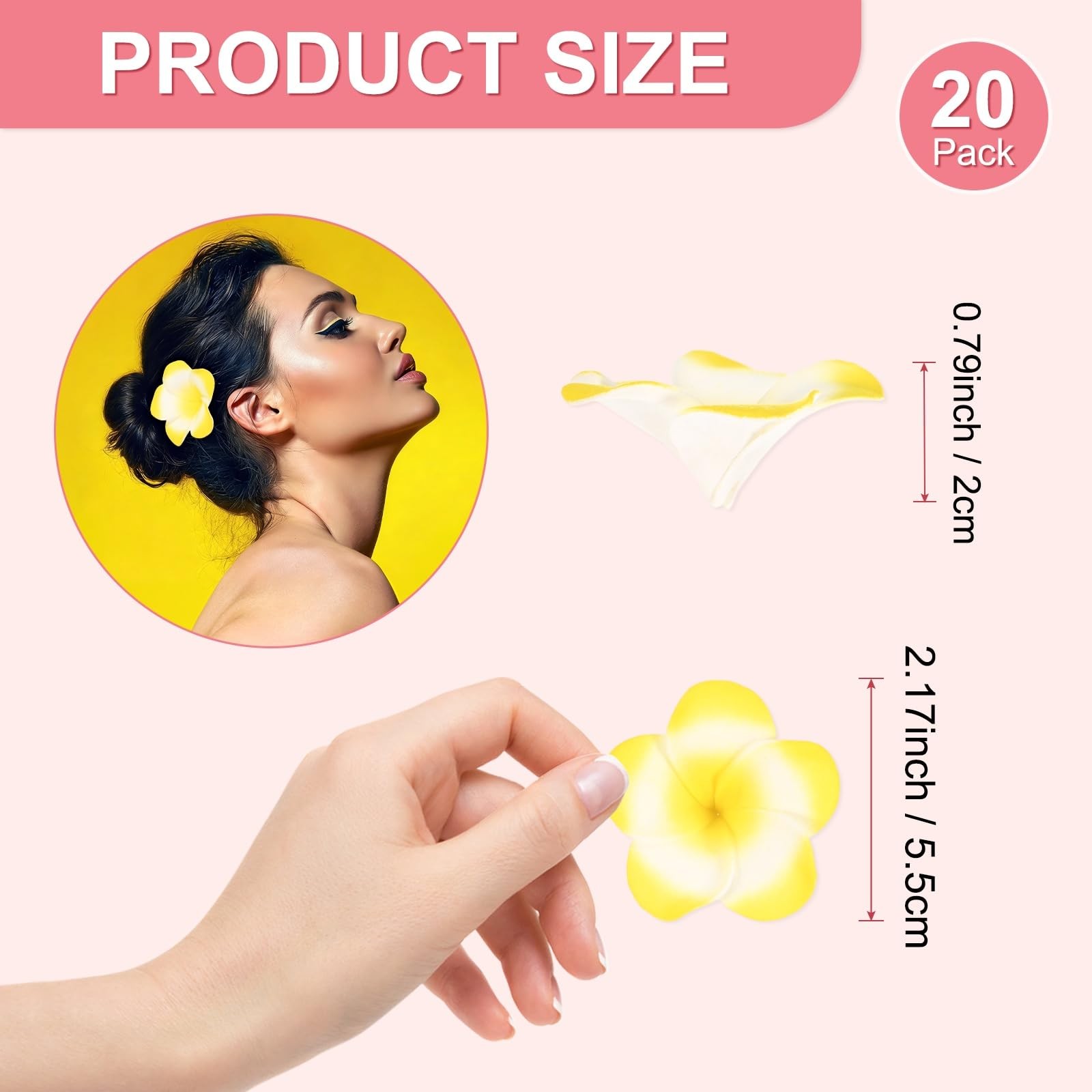 20-Pack Artificial Flowers Bulk, 2.17Inch/55mm Fake Chrysanthemum Floral Silk…