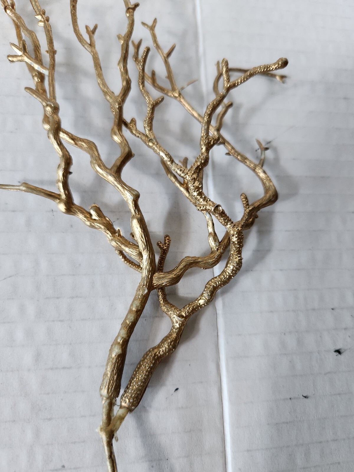Gold Coral Twig Floral Arrangement Spikes DIY Centerpiece Bouquet Craft Supply