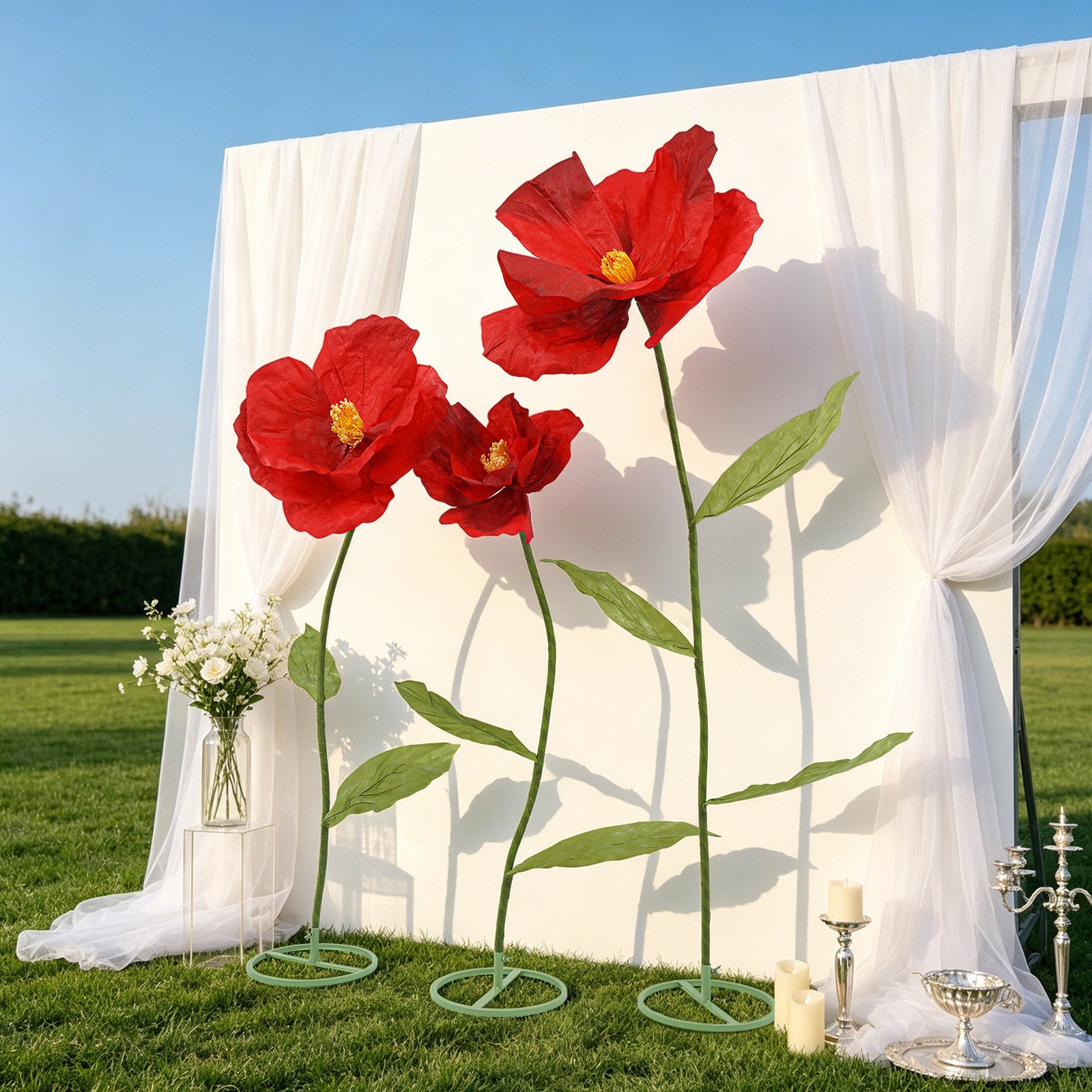 Large Artificial Flowers, Artificial Floral Decoration, DIY Floral Arrangements