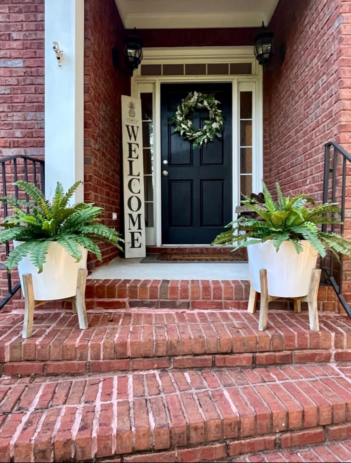 48″ Boston Fern Artificial Bush Plant Pack 2. Retail $103
