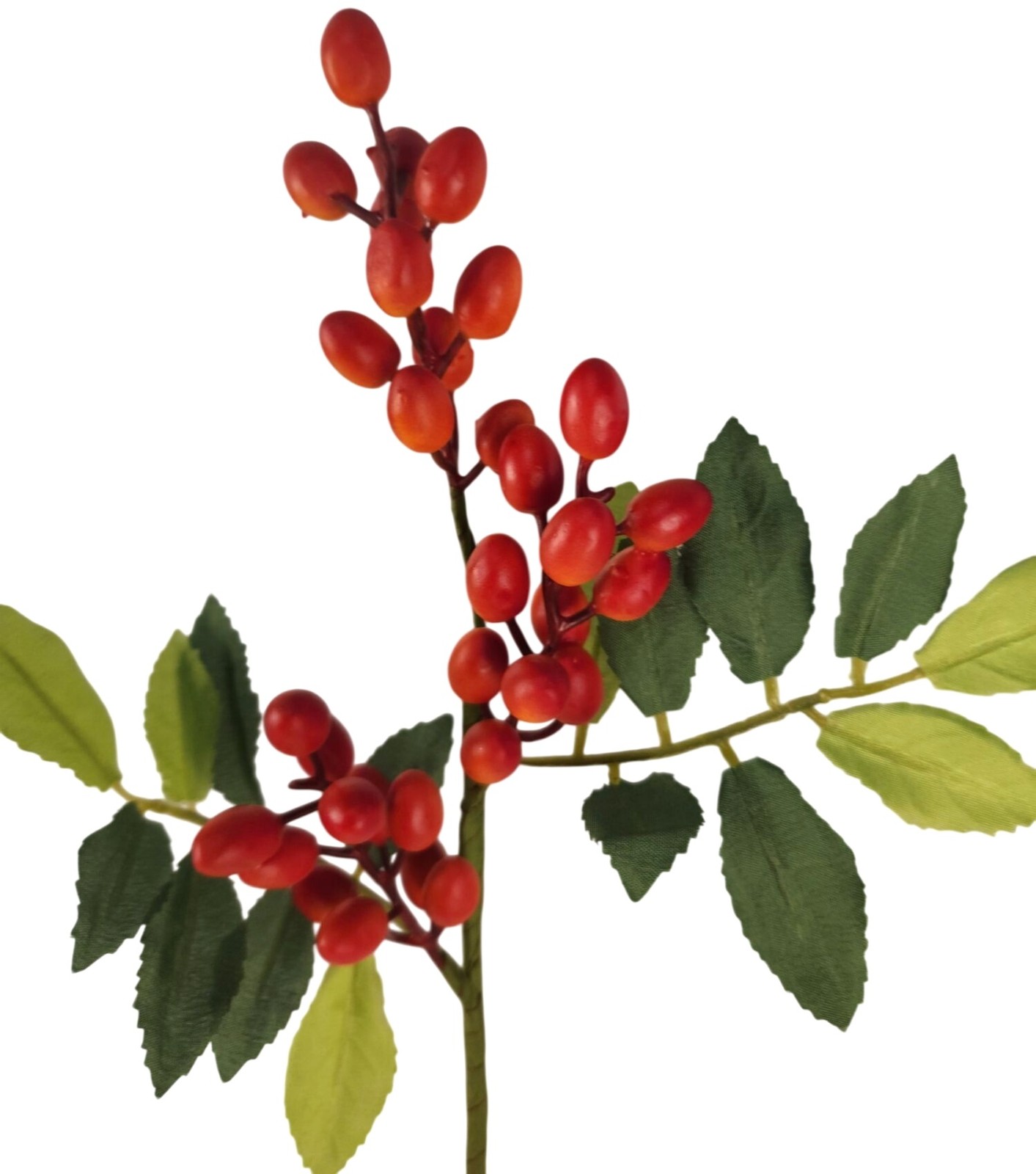 Bittersweet Orange Berry Stem 13.5 Inch Artificial Berry Branch Farmhouse Lodge