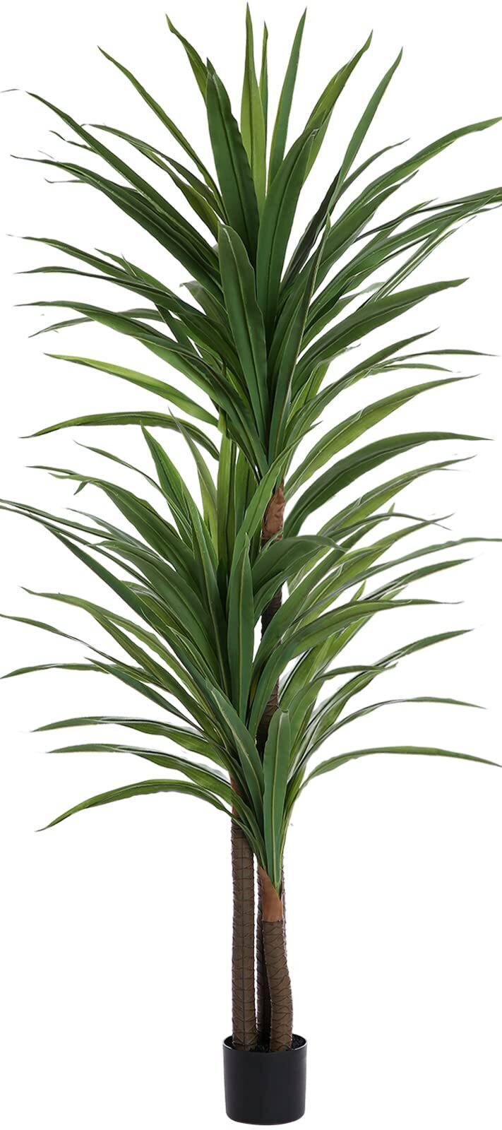 FLOWORLD Dracaena Silk Plant Corn Stalk 6ft Tall Faux Plants Indoor Large Fake P