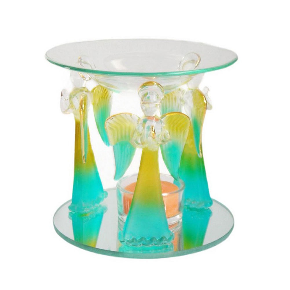 2Pcs Transparent Glass Wax Melt Warmer Dishes Reusable Aromatherapy Plates