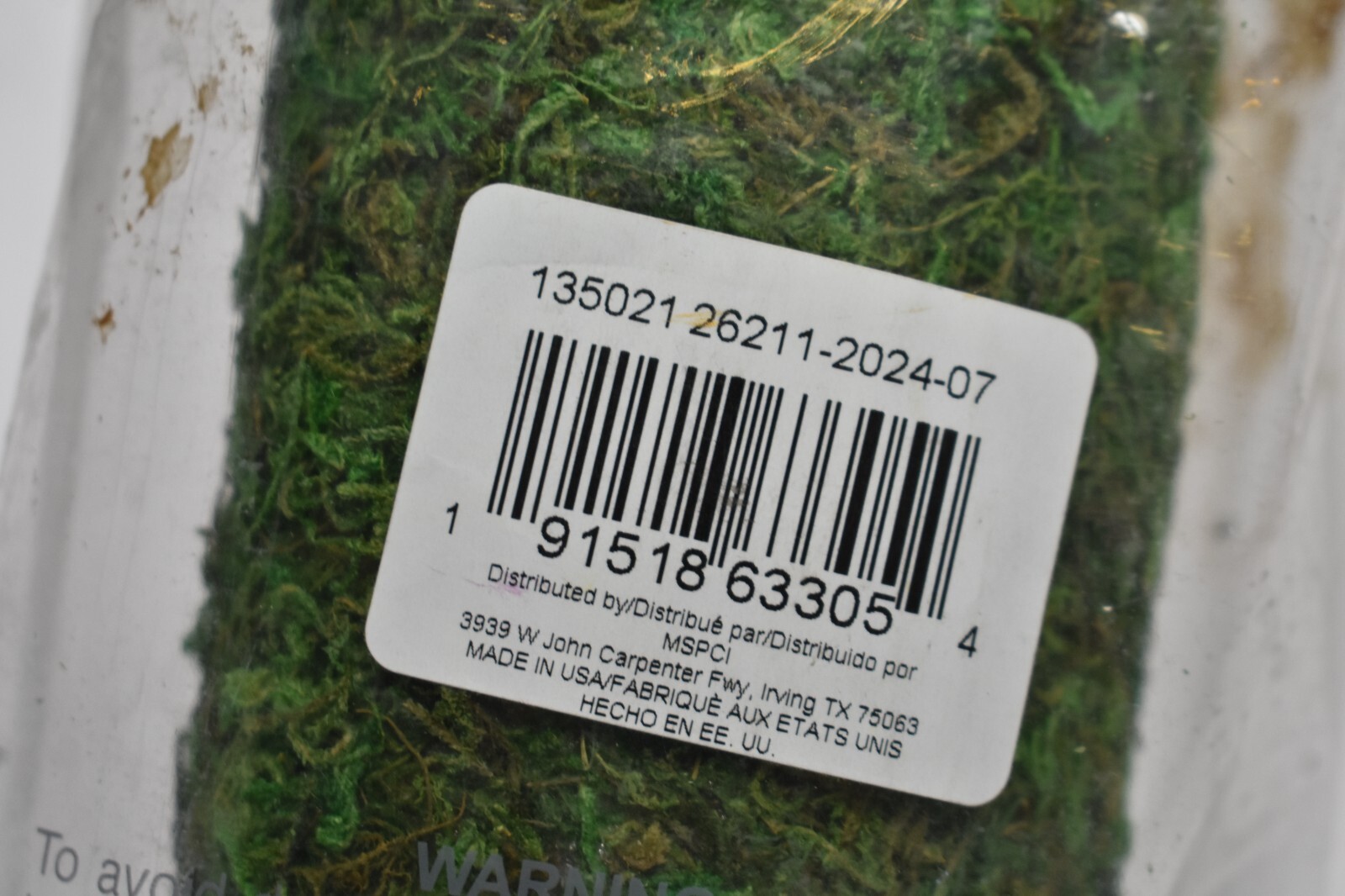 Ashland Artificial Green Moss Natural For Crafts 14″ x 48″ 135021 Faux Decor