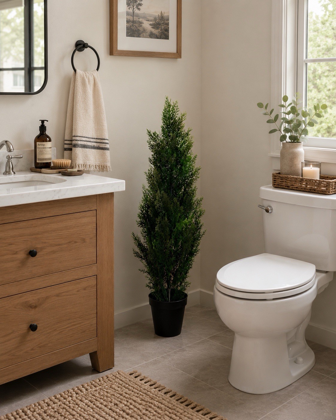 3’ Cedar Topiary Artificial Tree UV (Indoor/Outdoor) Home Decor. Retail $89