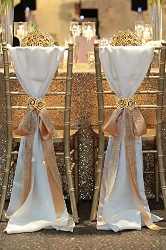 30 PCS Gold Glitter Foam Roses – Fake Flowers for Wedding, Home Decor, DIY Cente