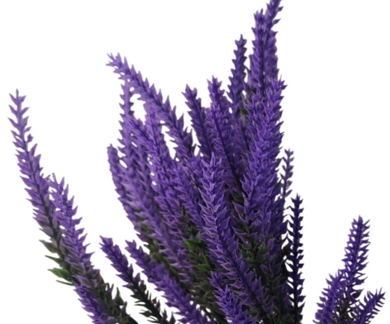 Purple Faux Lavender Stems Artificial Salvia Flowers Faux Greenery Picks French