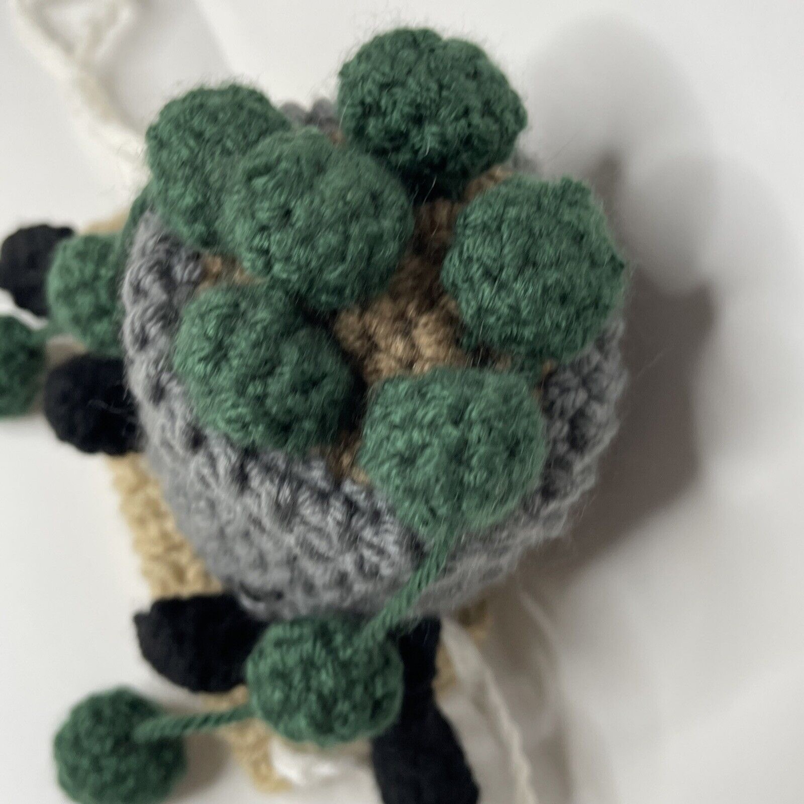 Handemade Crochet Indoor Plant/ String Of Pearls With Swing Gift Plush Toy Decor