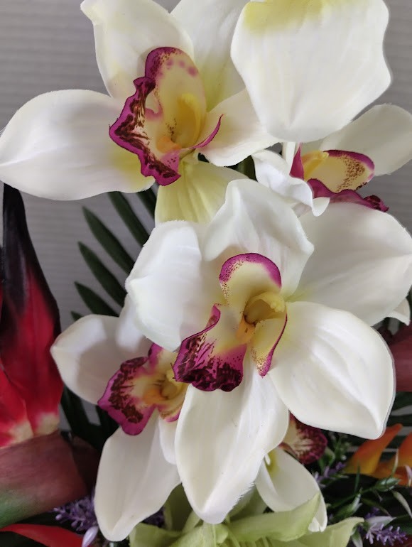Artificial Tropical table centerpiece