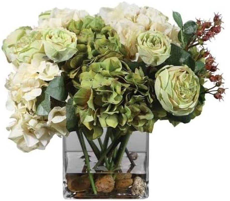 Cecily 15″ Hydrangea Bouquet – Elegant Floral Decor for Any Occasion