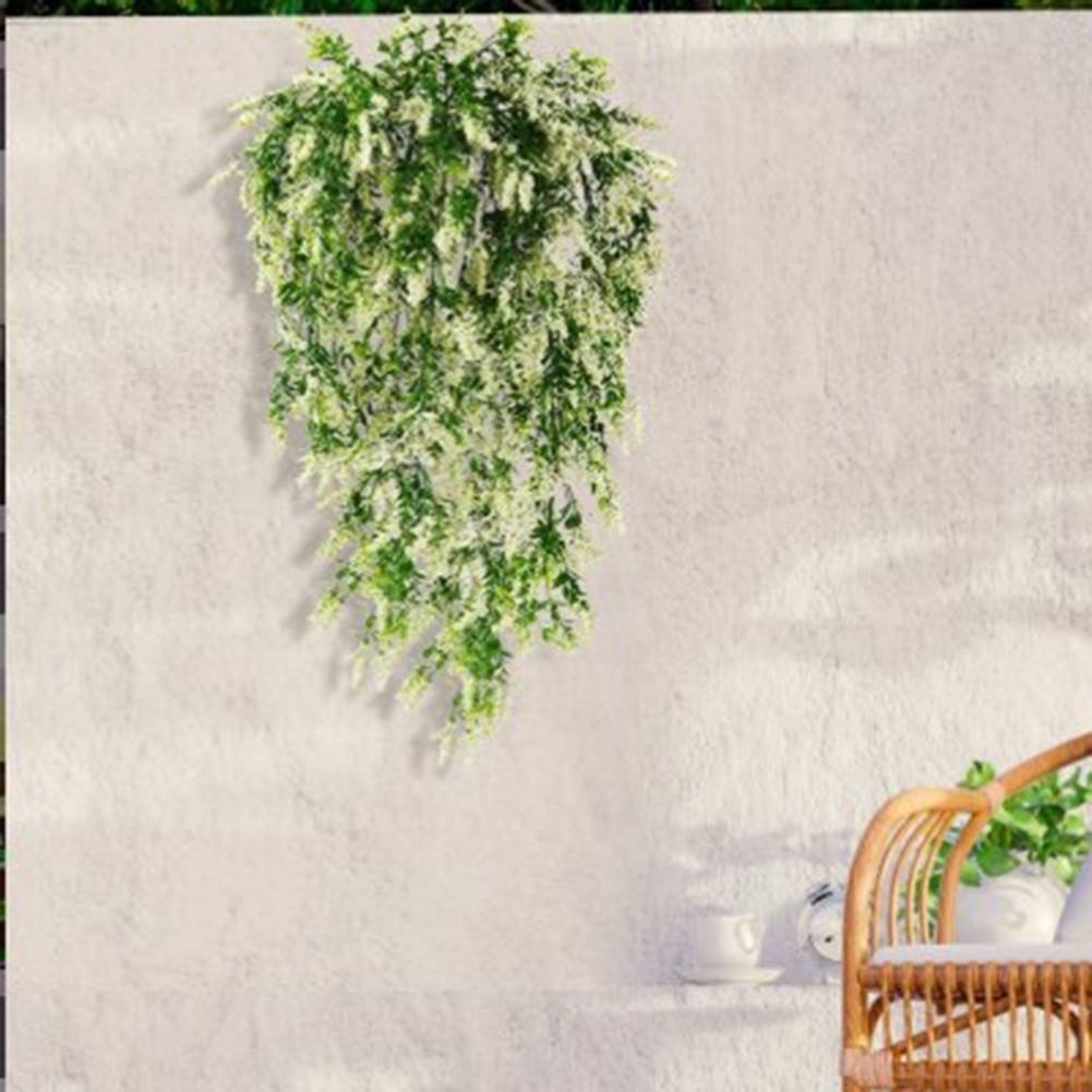 2pcs Wisteria Vines Naturalistic Plastic Flowers for Indoor Decoration
