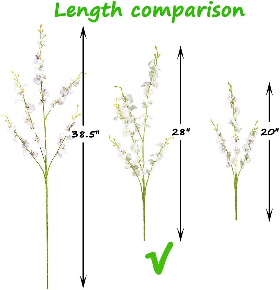 Artificial Dancing Orchids – 28” and Adjustable, 11 Pcs for Stylish Entertaining