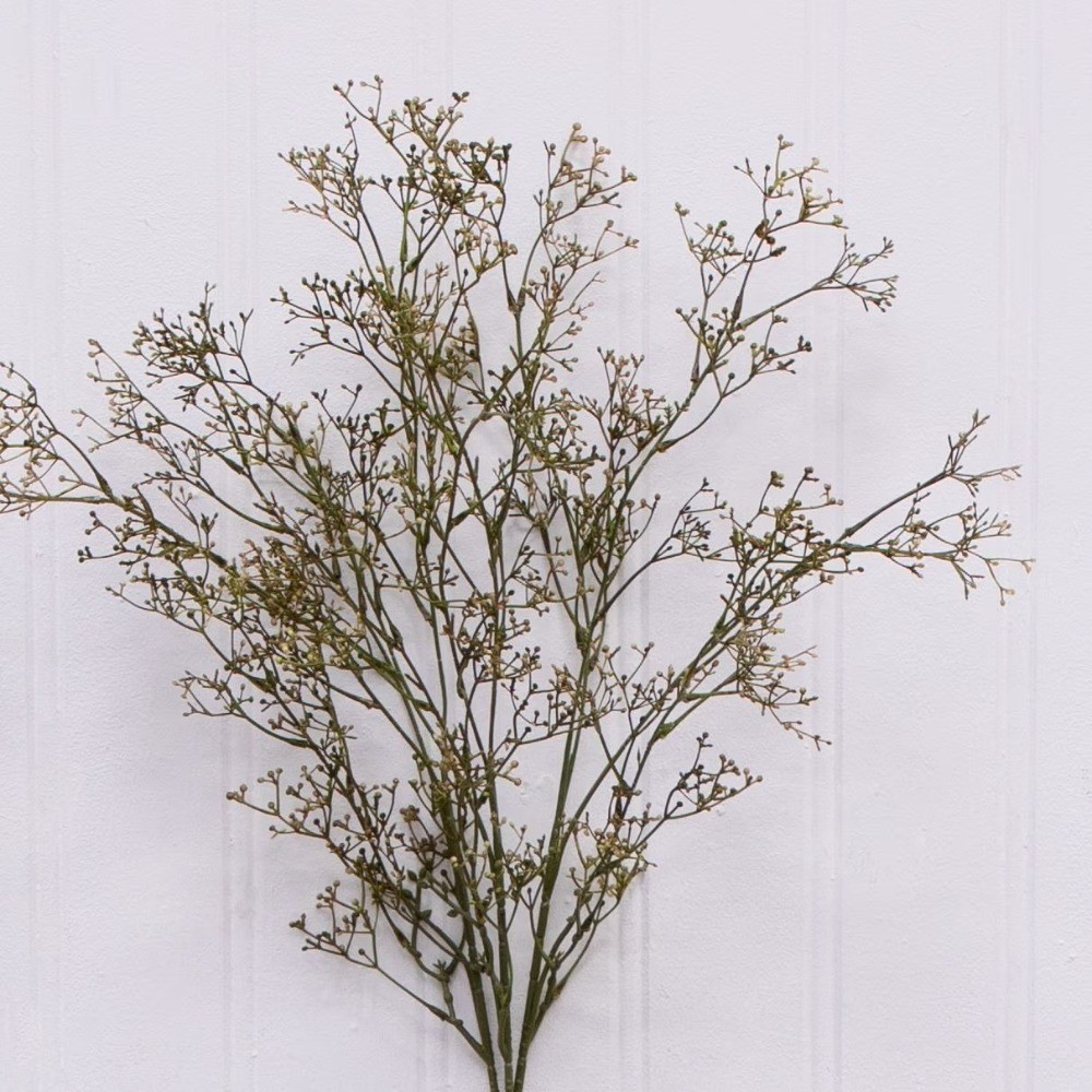 Artificial Dried Rice Stem Bundle Indoor Decor, Set of 3, Brown