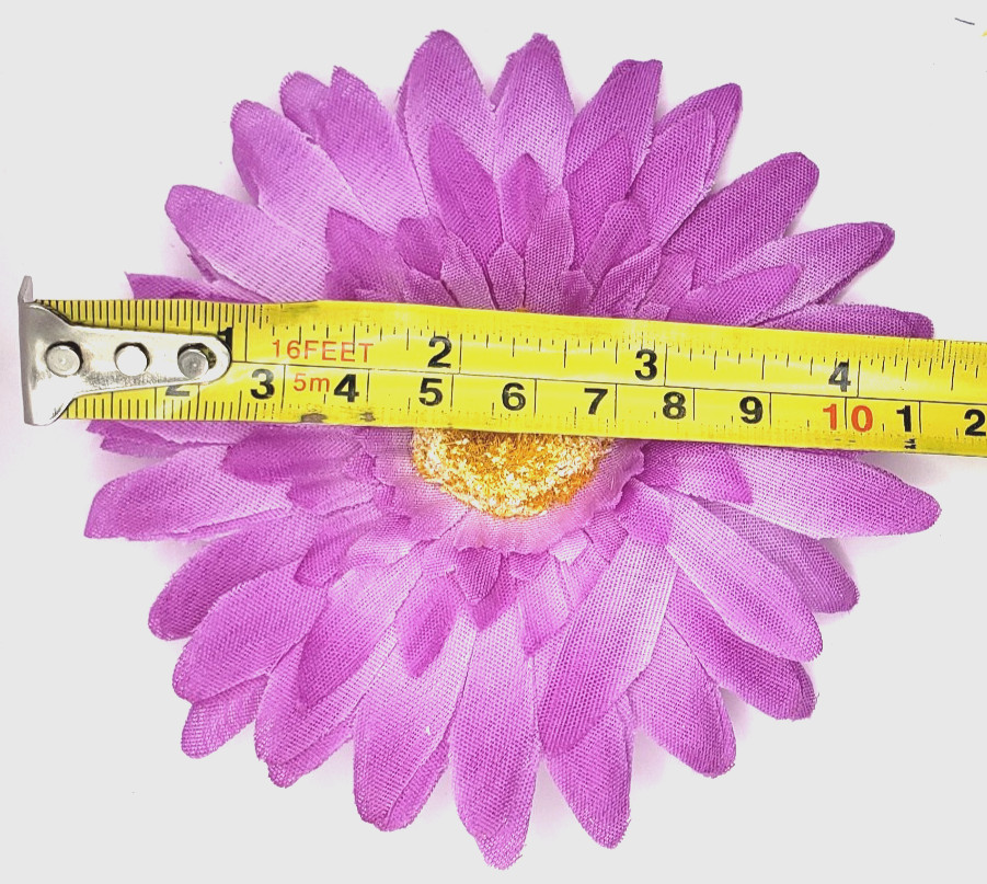 29 Lavender Artificial Flower Heads 4″ Gerbera Daisy Faux Flowers Craft Wreath