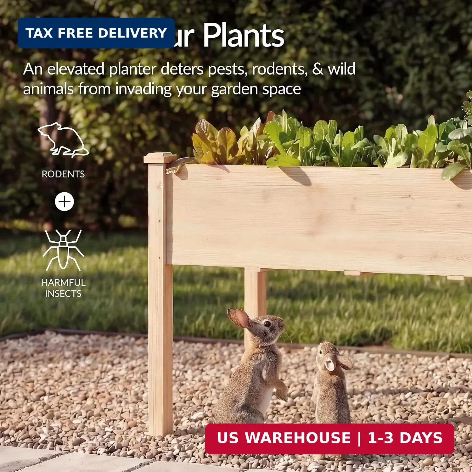 Best Choice Products 72x24x30in Raised Garden Bed, Elevated Wood Planter Box Sta