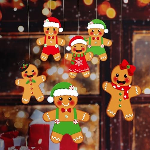 15 Pcs Large Gingerbread Outdoor Christmas Yard Ornaments Include 5 Pcs 11.8