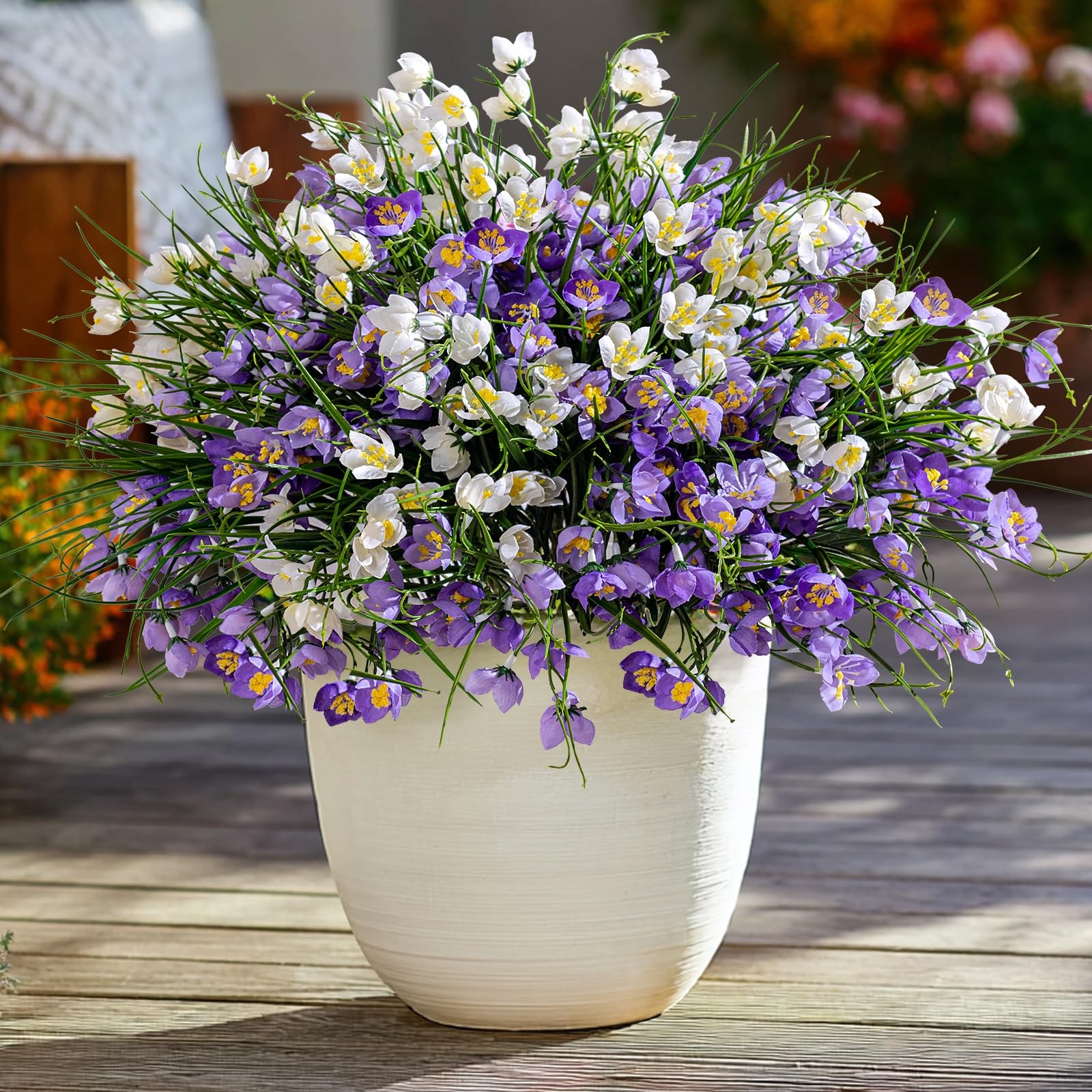 Artificial Flowers for Outdoor Indoor 10 Bundles Fake Daffodil Flowers Plant …
