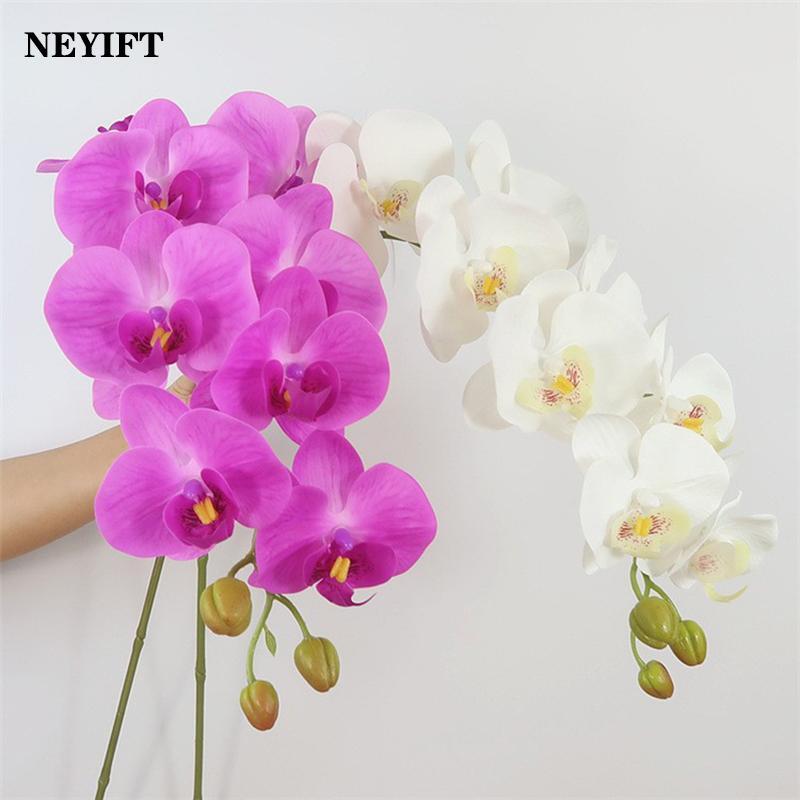 9 Heads 98cm Artificial Butterfly Orchid Flowers Fake Moth Orchids Flowers