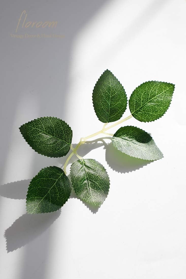 Artificial Green Leaves 35pcs Faux Silk Flowers for Wedding Centerpieces