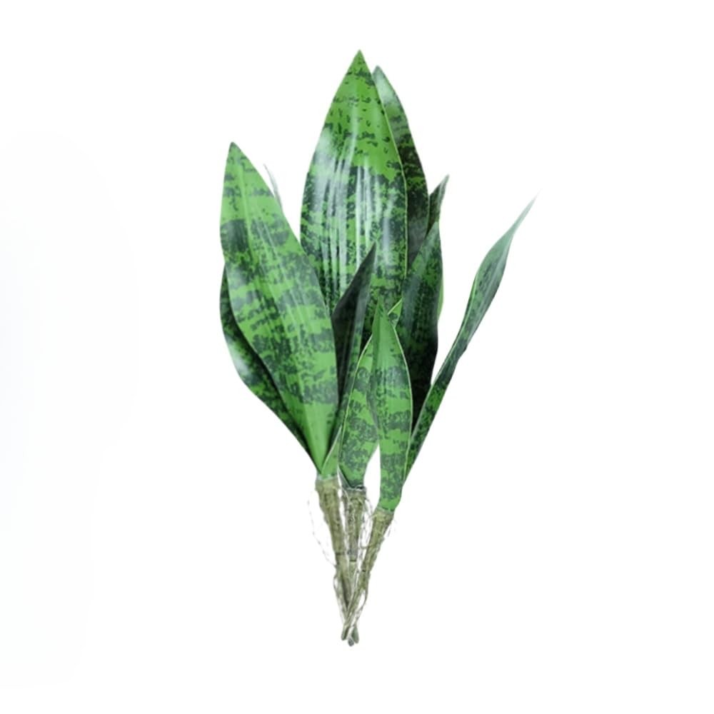 XZJMY Artificial Snake Plants 3Pcs Faux Sansevieria Plant Faux Silk Agave,3 S…