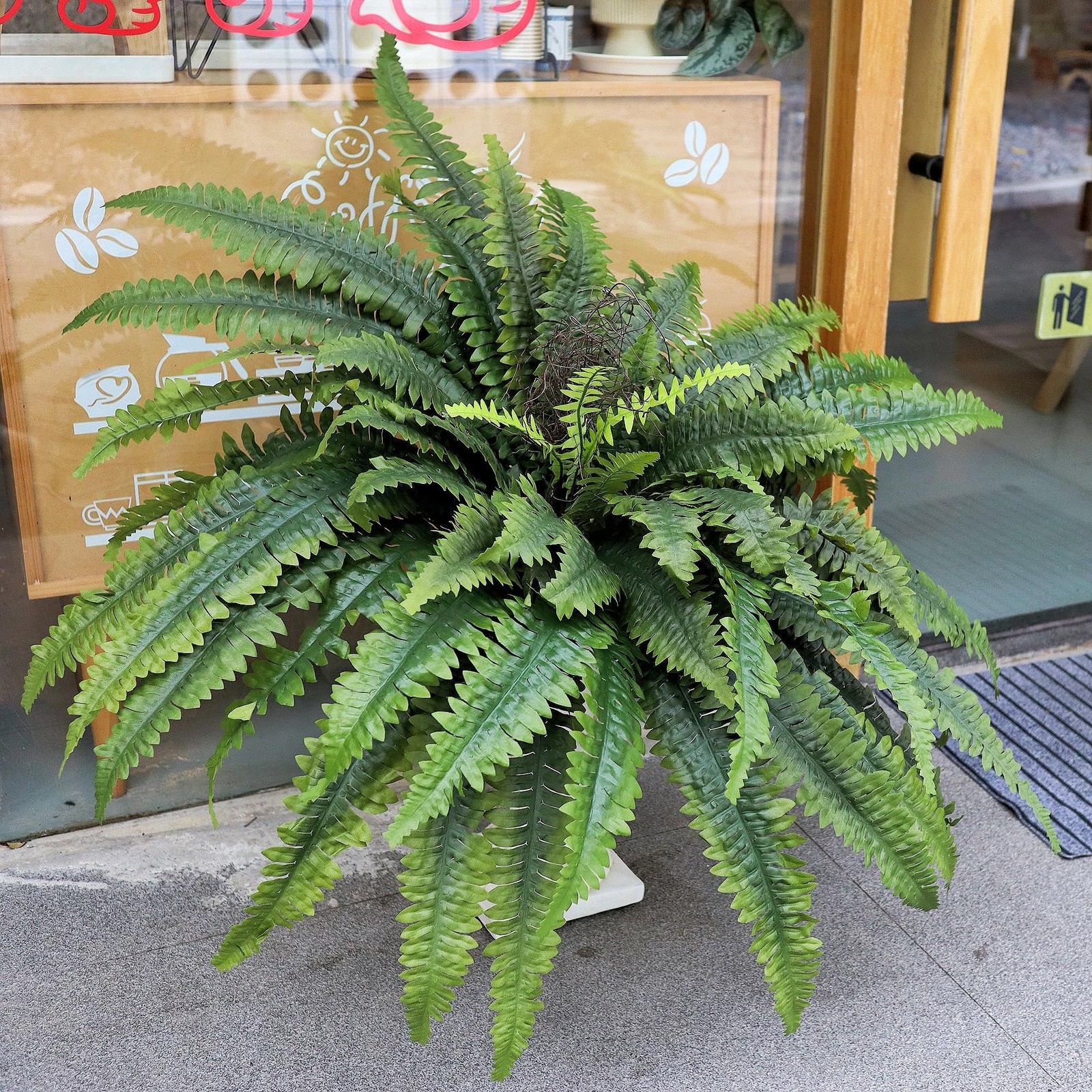 Artificial Ferns for Outdoors & Indoors, 51in Large Fake Ferns Plants, Artifi…
