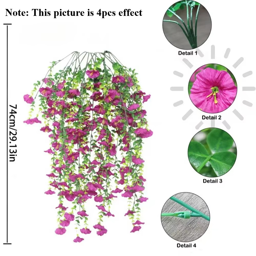 Realistic UV-Resistant Artificial Hanging Flowers for Easter & Weddings
