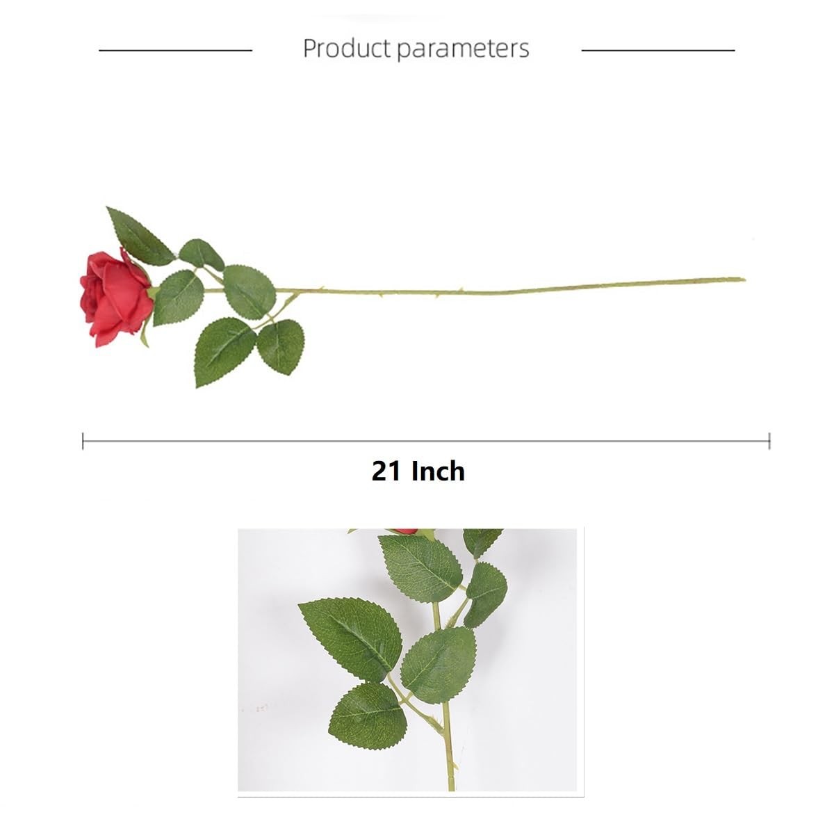 Tumhorn Blue Fake Roses Artificial Flowers 10 Pcs Real Touch Silk Faux Roses …