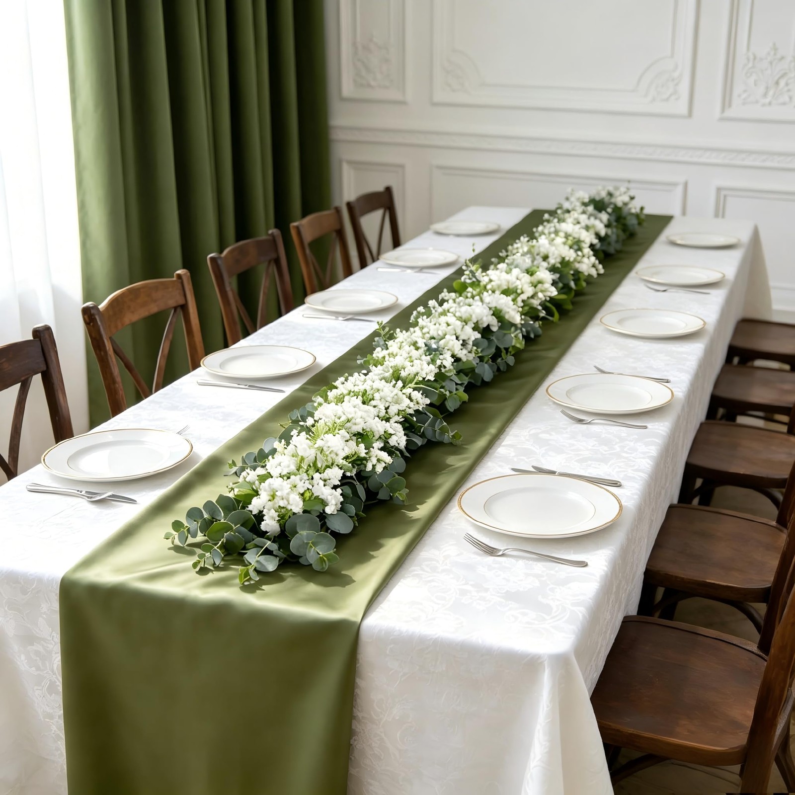110pcs Mixed Faux Greenery: Real Touch Babys Breath Artificial Flowers Bulk, …