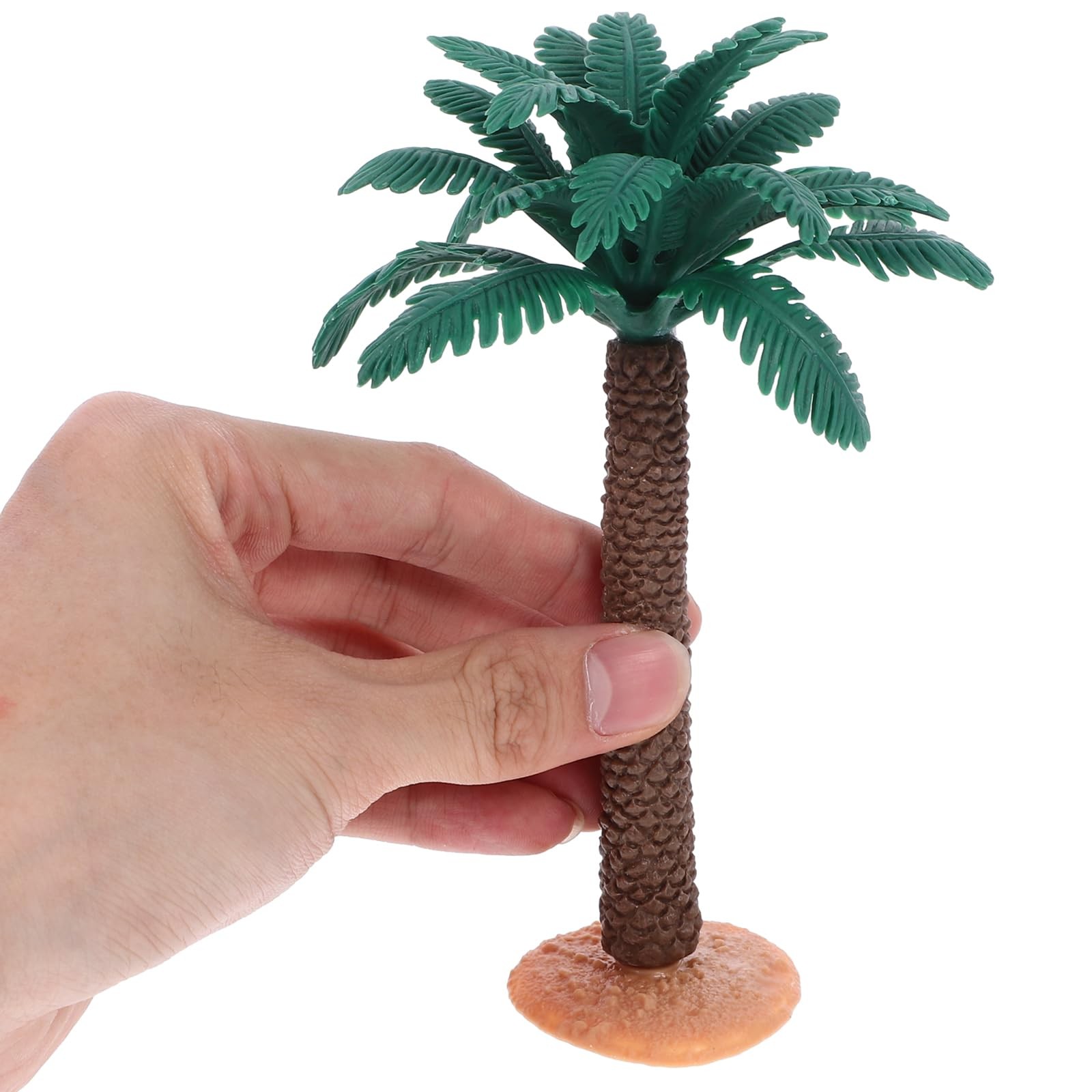 3 Pcs Mini Artificial Palm Tree Set, Plastic Coconut Fake Plant Bushes, Model…
