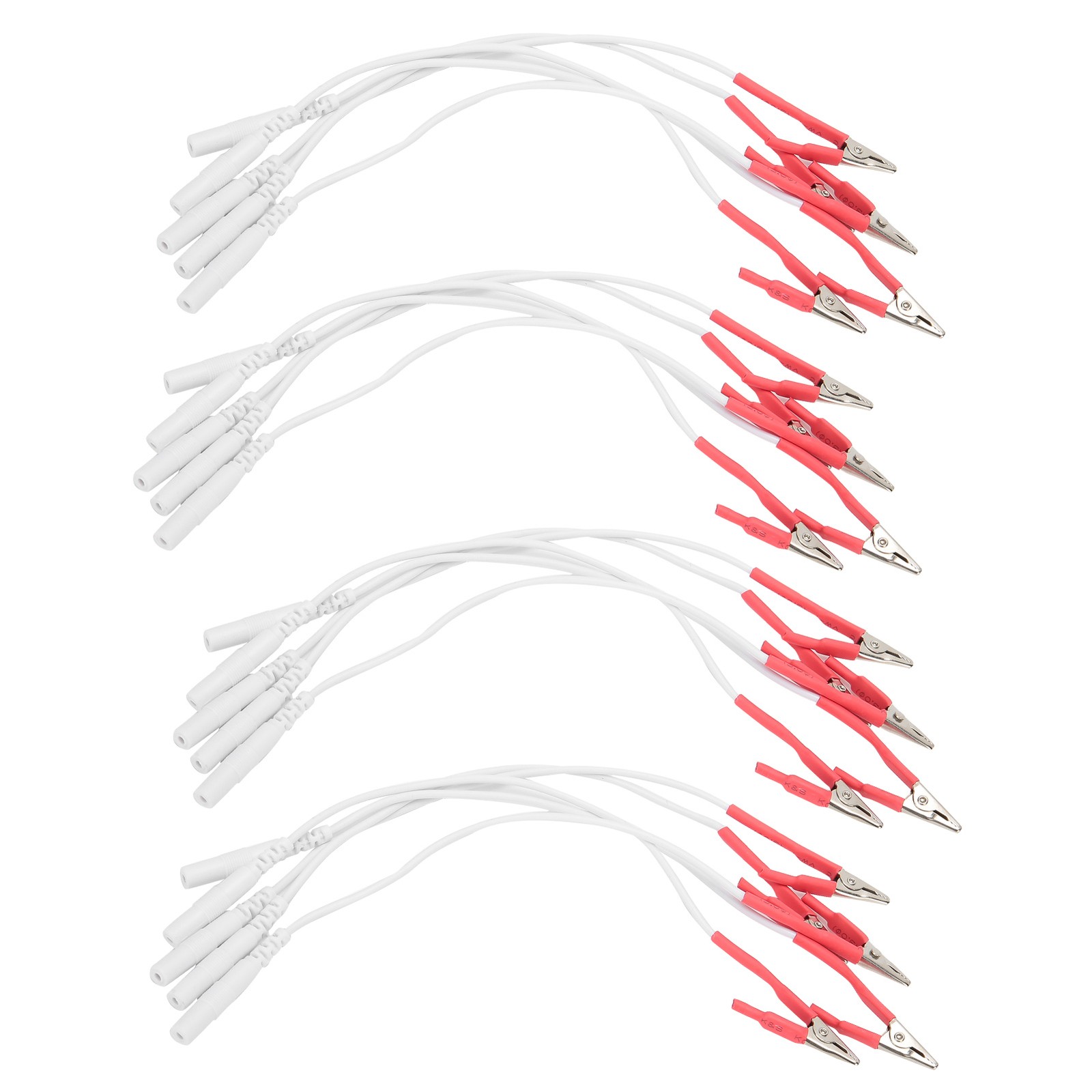 20pcs Clip Electrode Wires Durable For TENS Unit Therapy