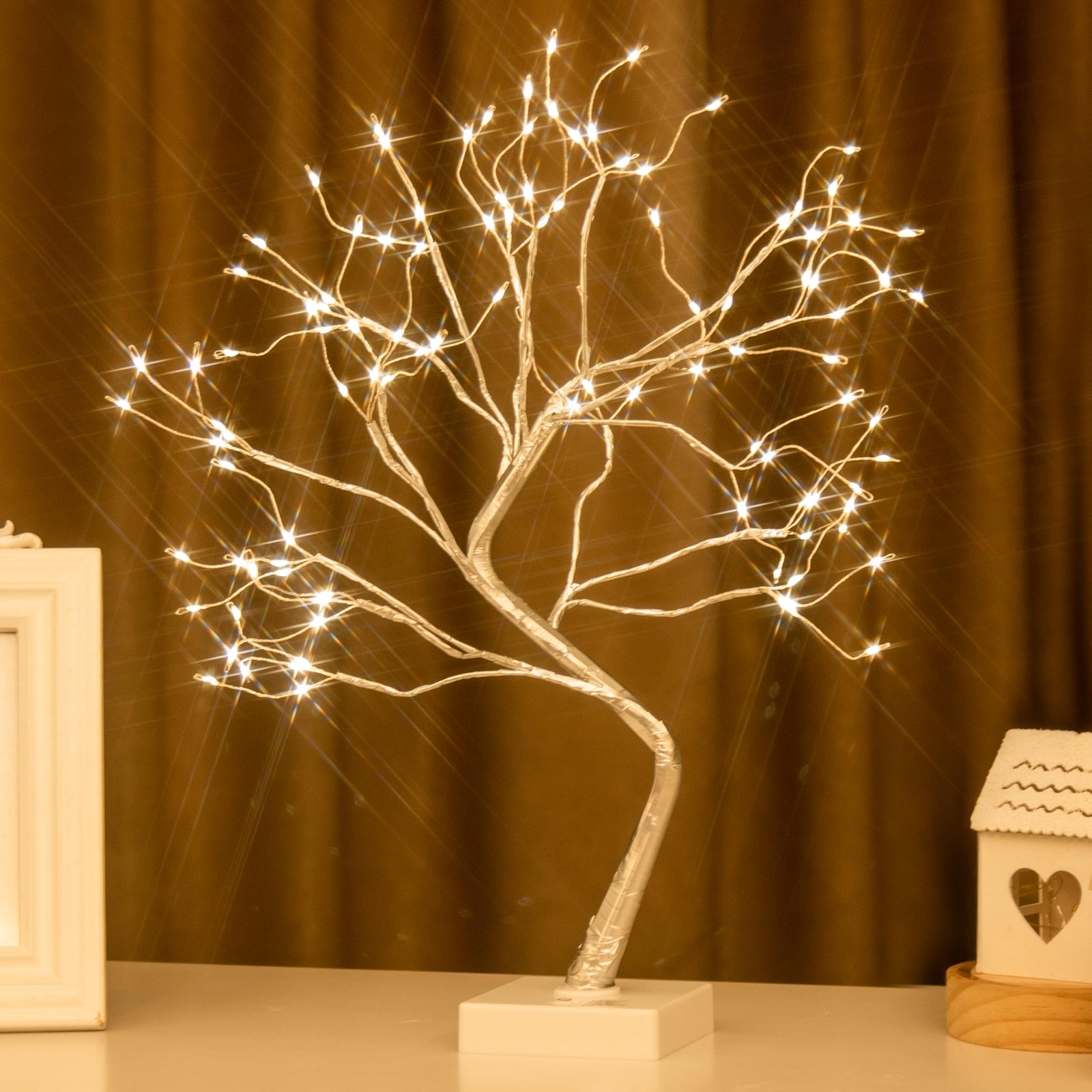 PEIDUO Fairy Light Tree, 108 LED Lighted Trees for 10in, Tree