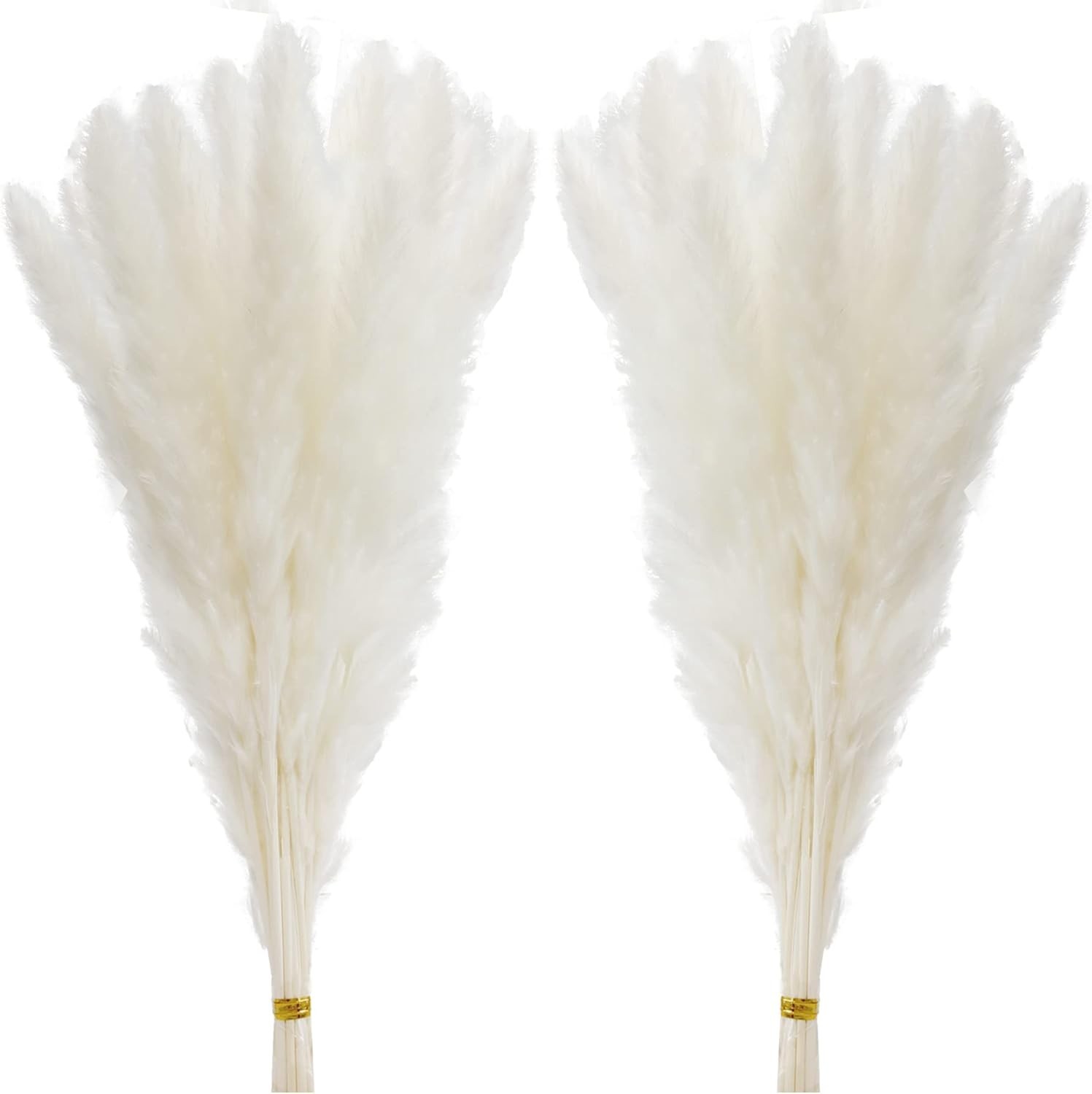 Pampas Grass 60pcs White Dried Stems 17in Natural Decor Vase Arrangement Home