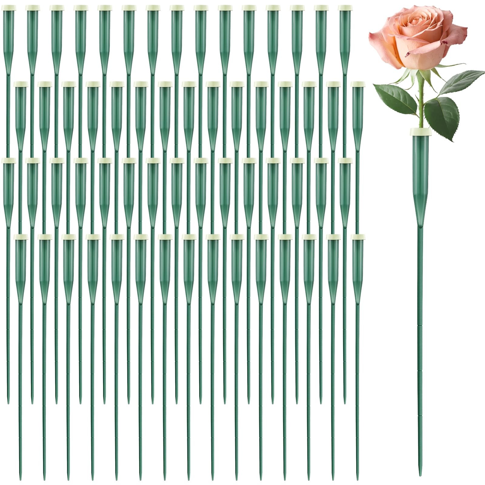 90 Pcs Floral Water Tubes 12 Inch Floral Tubes Plastic Flower Supplies for Fr…