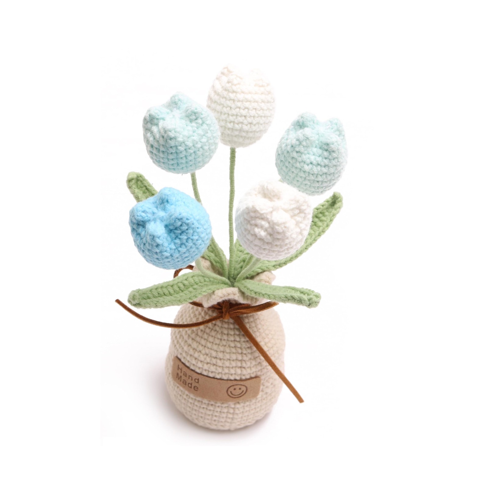 Crocheted Tulips Hand-Woven Potted Plants Permanent Tulips Used for Creative …