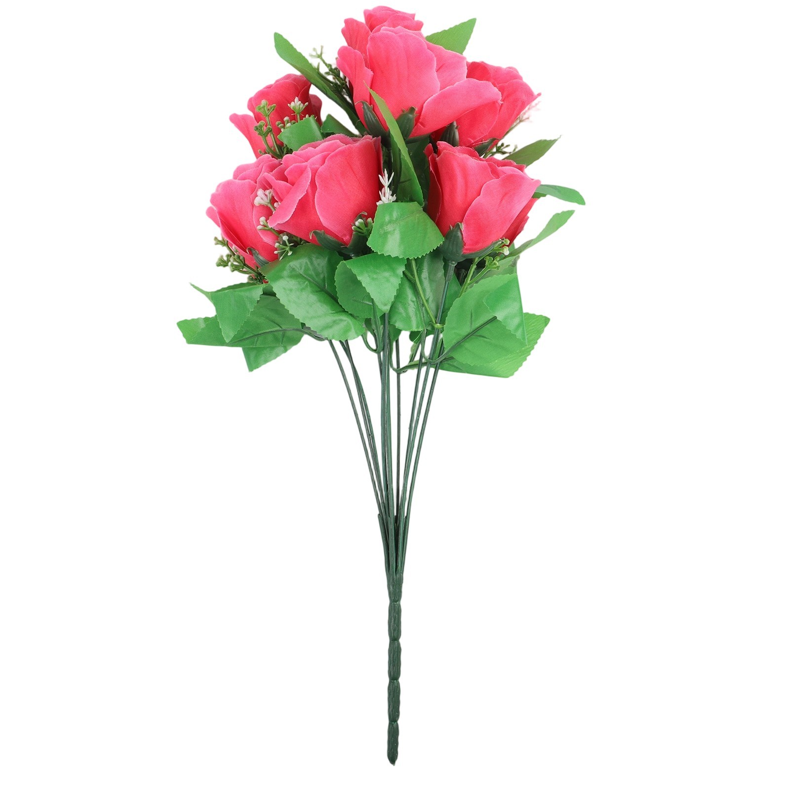 Striking 10 Heads Silk Bud Bunch for Wedding and Home Outdoor Use
