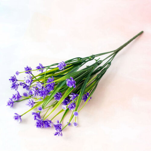 28 Artificial Silk Flowers Floral Design Lily Garden Vase Home Decoration
