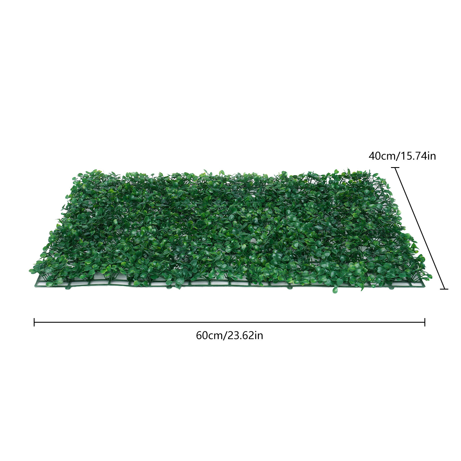 12pcs Artificial Boxwood Hedge Mat UV Grass Fake Fence Wall Decor 24×16″ 40*60cm