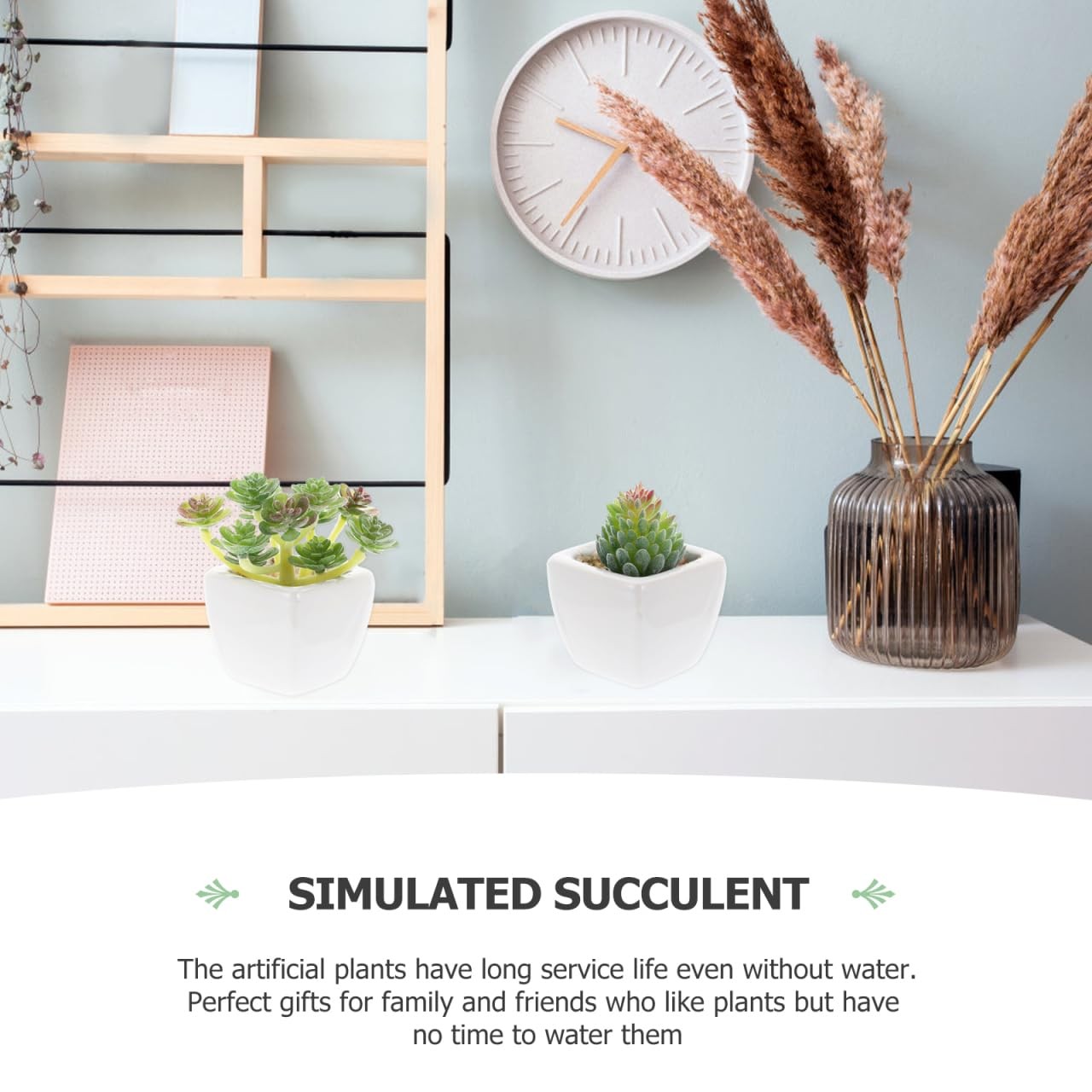 6pcs Simulated Succulents Artificial Plants for Outdoors Mini Fake Plants Hou…