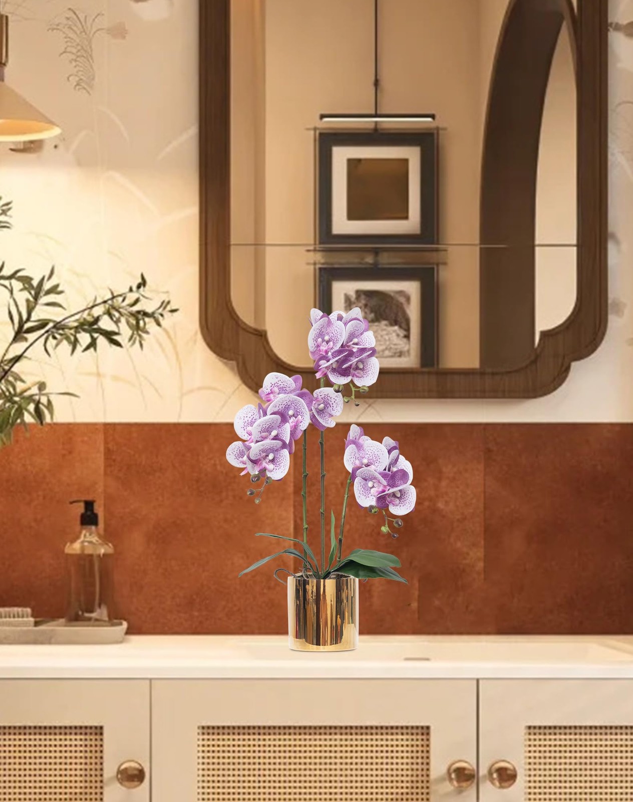 Artificial Orchid Flowers Set Fake Phalaenopsis Flower Faux Butterfly Orchid …