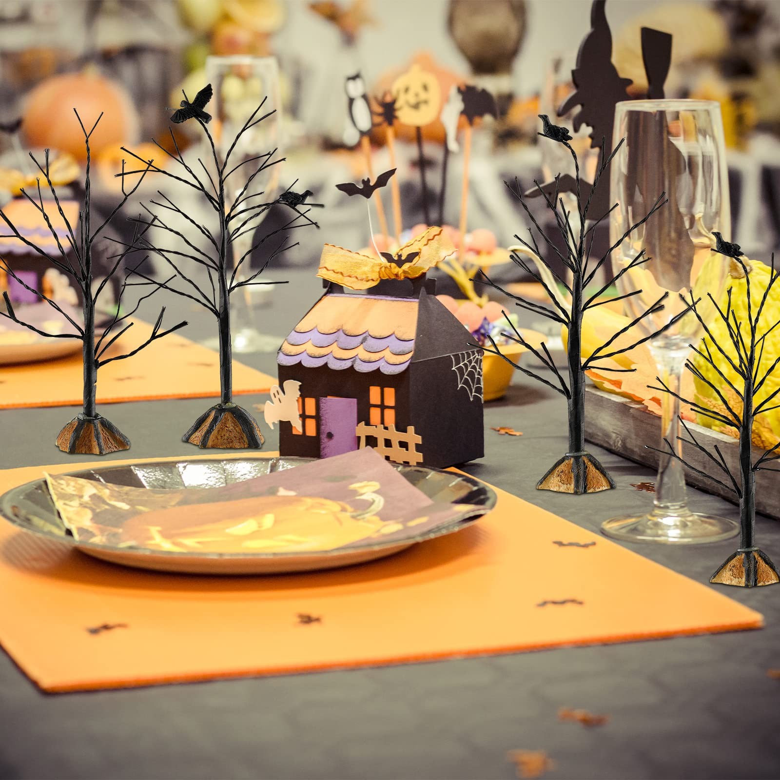 6 PCS Mini Miniature Artificial Decor Model Display Trees Holiday 3 Sizes