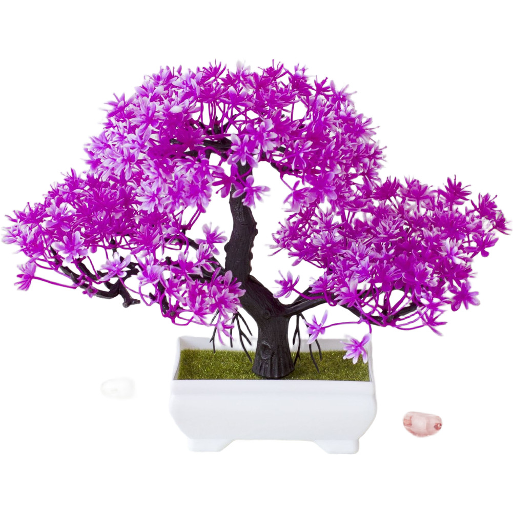 Artificial Plum Blossom Pine Bonsai for Wedding and Home Decorative Use