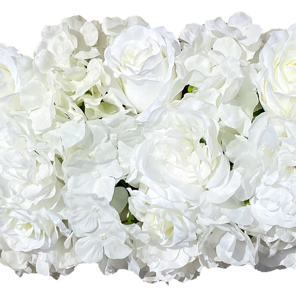 White Artificial Flowers for Home Party Wedding,Artificial Silk Flowers Row,HOT!