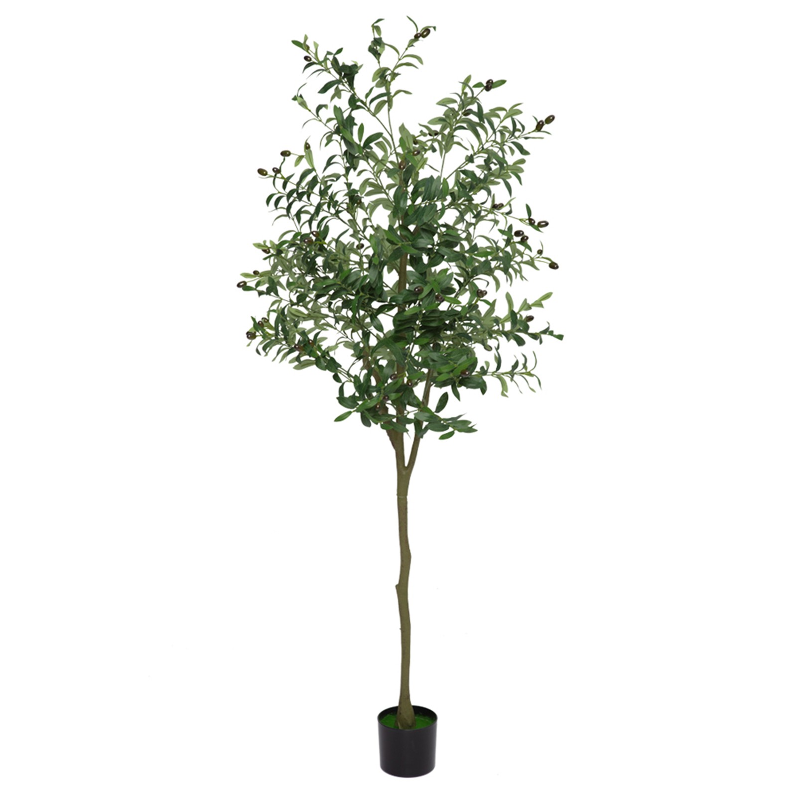 Artificial Olive Tree with Pot 5FT 6FT 7FT, Realistic Faux Plant for Home Decor