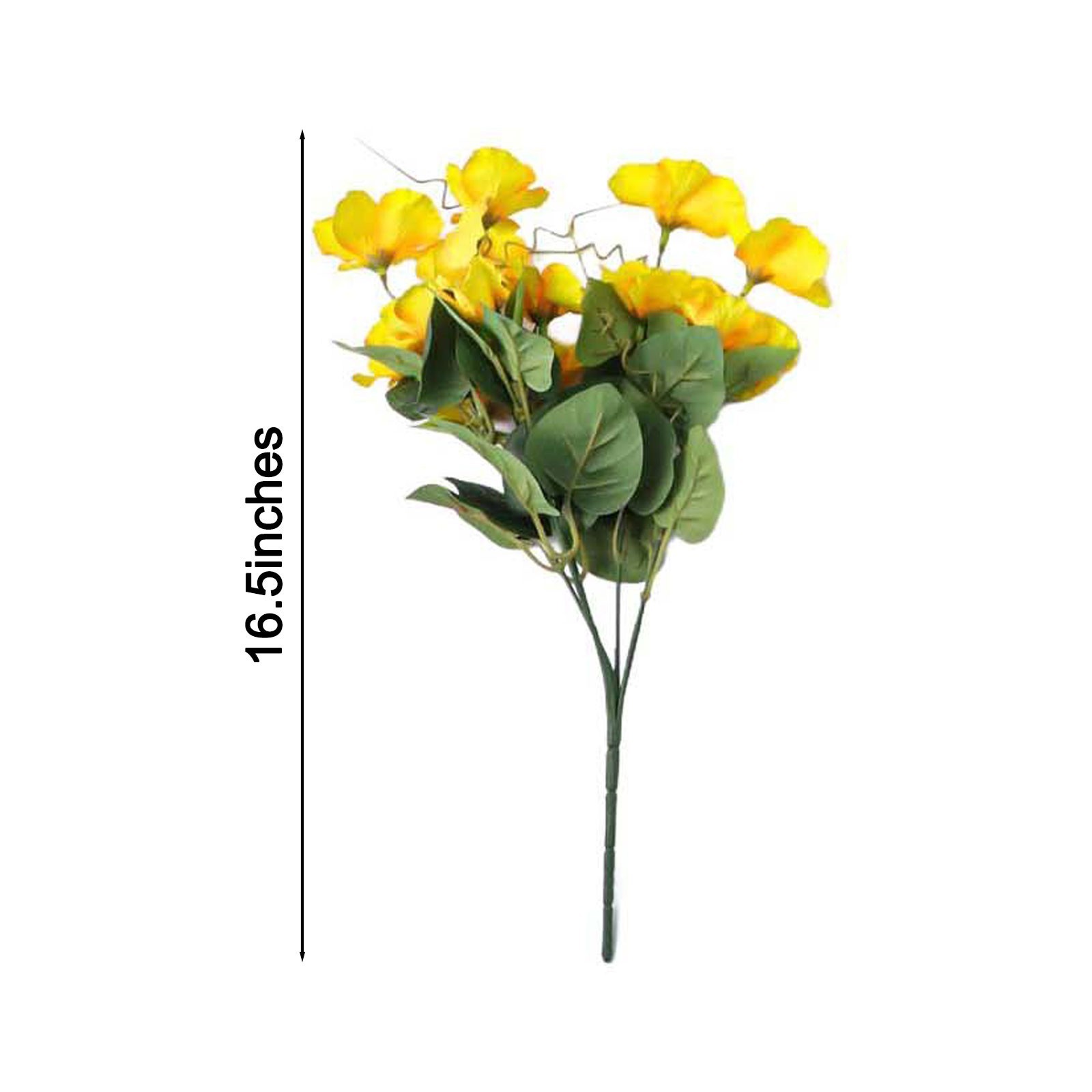 8 Bundles 16 5in Artificial Hibiscus Flowers for Indoor Outdoor For Decor