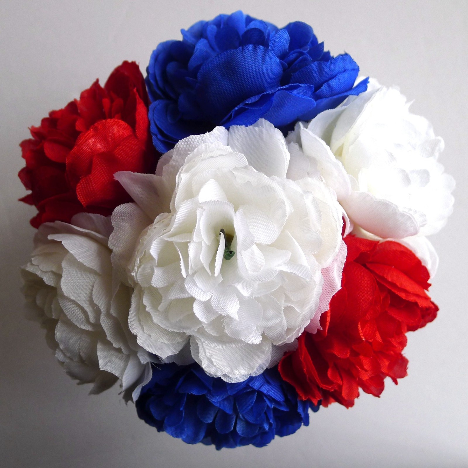 Patriotic USA Floral Arrangement, July 4th Holiday Decoration, Rustic Americana