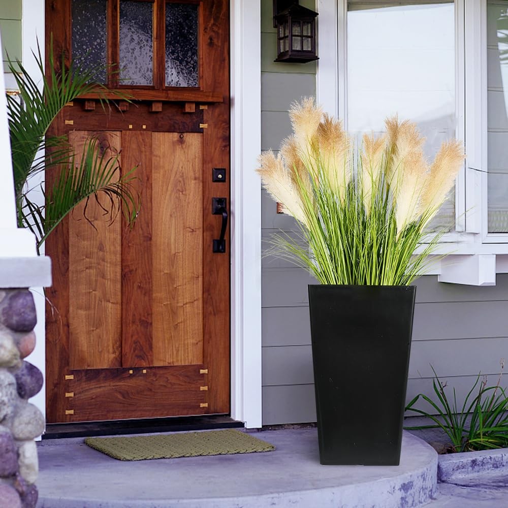 Melorca&Guilla Artificial Plants 4PCS 33.5“Fake Plant Tall Onion Fake Grass,F…