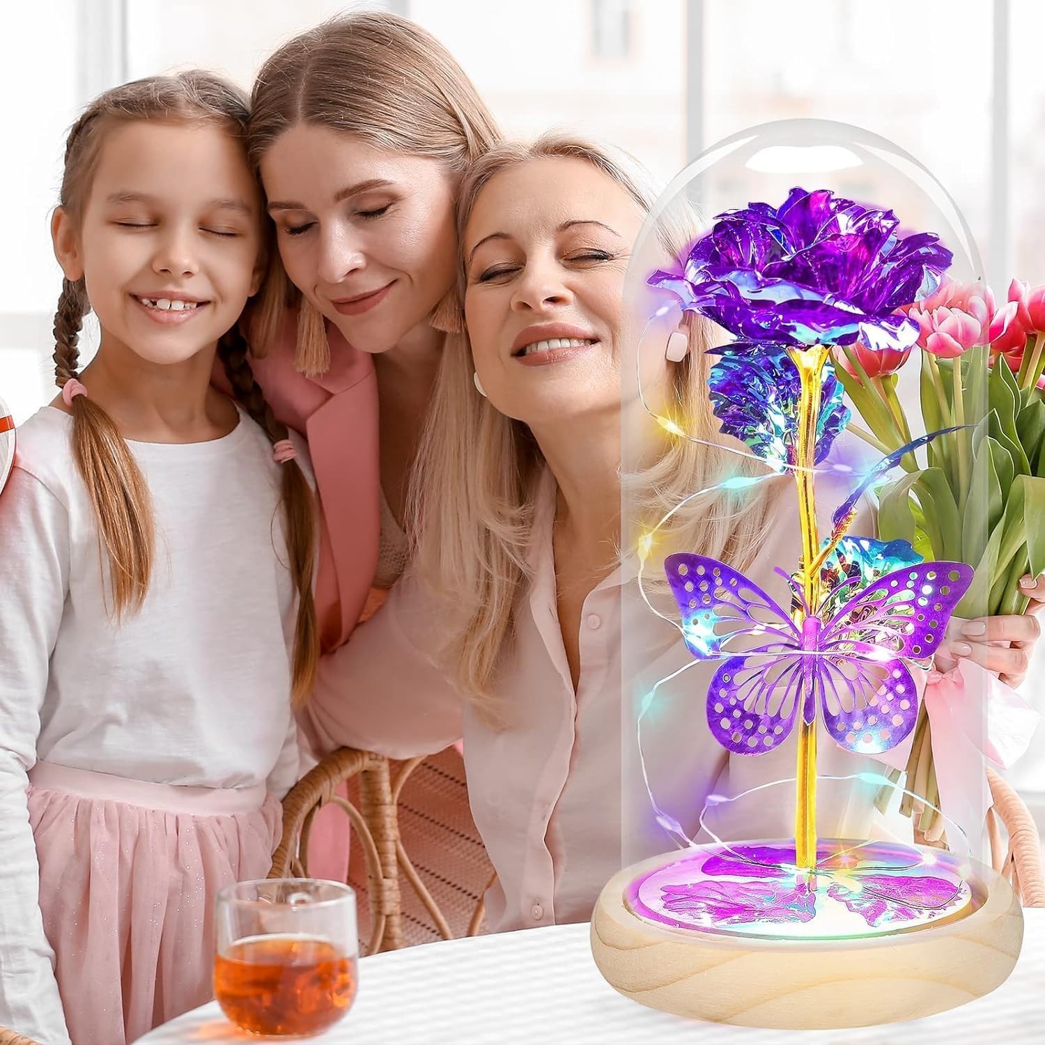 Valentines Day Rose Gifts for Her,Valentines Day Flowers Gifts for Mom Women Gir