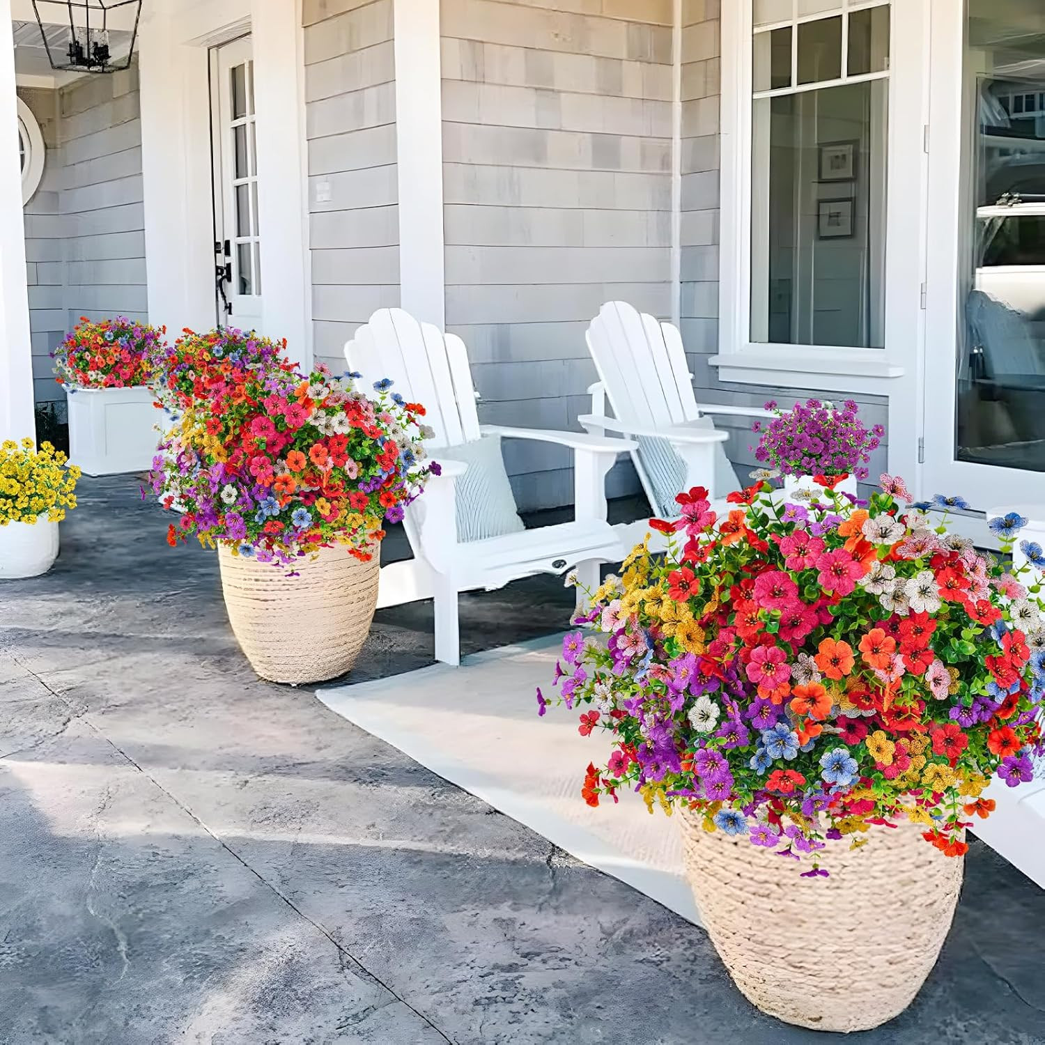 72 UV Resistant Artificial Flowers for Home, Garden, Wedding & Holiday Decor