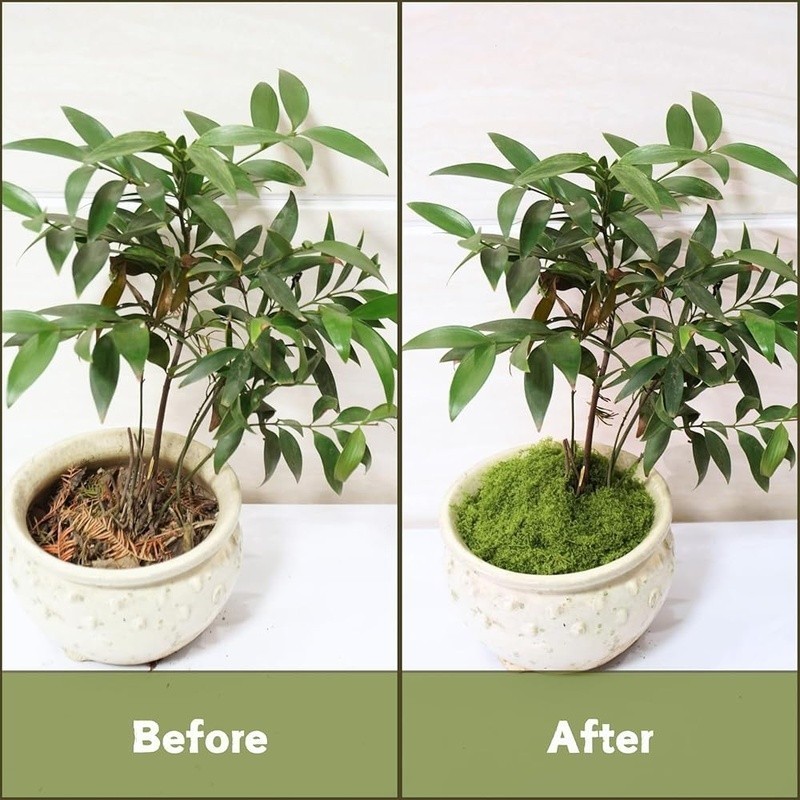Realistic Fake Green Moss Soft Nylon Indoor Outdoor Decoration Crafting New