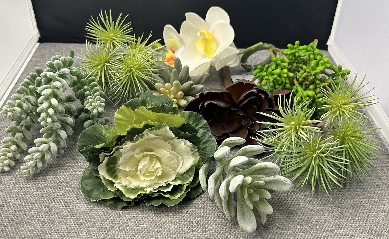 Pier1 Succulent Faux Cactus Plastic Air Plant Home Garden Greenery Deco 9 pcs.